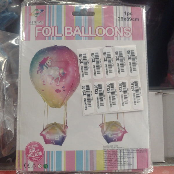 E4 GLOBO UNICORNIO 10PZ