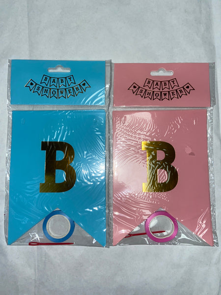 H4 LETRERO BABY SHOWER 12PZ
