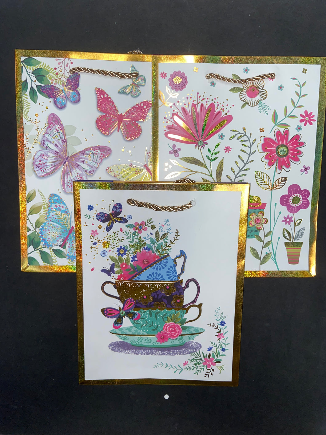 D2 BOLSA DE REGALO FLORAL CHICA 174 12PZ