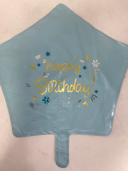 E5 GLOBO ESTRELLA FELIZ CUMPLEAÑOS 50PZ