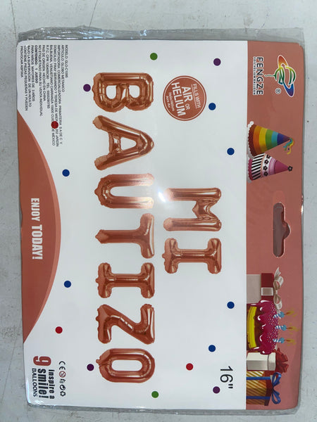 C4 LETRAS MI BAUTIZO 10PZ