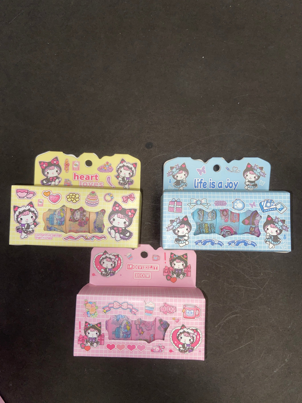 D1 SET CINTAS DECORATIVOS KUROMI 12PZ