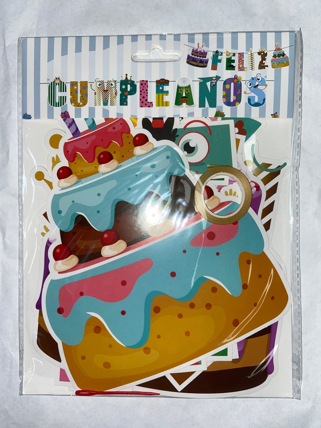 E2 LETRERO FELIZ CUMPLEAÑOS 12PZ