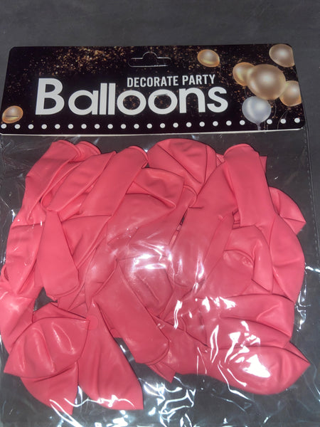 J3 BOLSA DE GLOBOS ROSA A07 12Pz