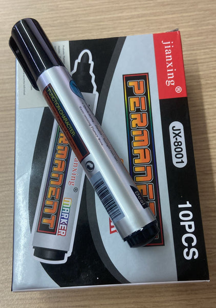 B4 PLUMÓN PERMANET MARKER NEGRO 10PCS 1PZ