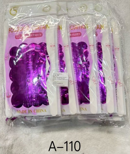 L4-L5 CORTINA DE FIESTA ROSA FUERTE 12PZ