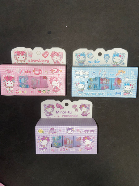 A2 SET 4 CINTAS DECORATIVAS KITTY 12PZ