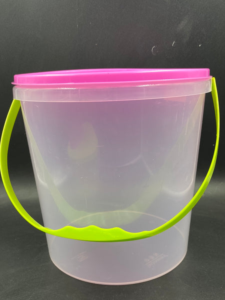 TP1-1 Bote trasparente tapa color 12PZ