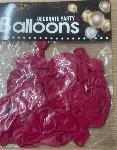 C3 BOLSA DE GLOBOS ROJOS A14 12PZ