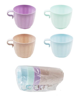 B5 TAZA DE COLOR PASTEL 6228 4PZ