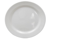 B2  PLATO BLANCO DE MELAMINA 24PZ