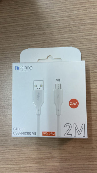 D1 CABLE USB-V8 2.4A 2M 20PZ