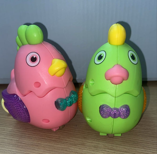 C2 POLLITO CON CUERDA Y LUZ 12PZ