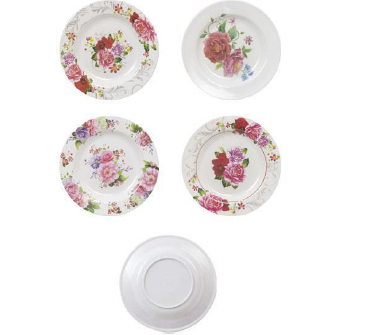 H2 PLATO DE MELAMINA 1288 12PZ