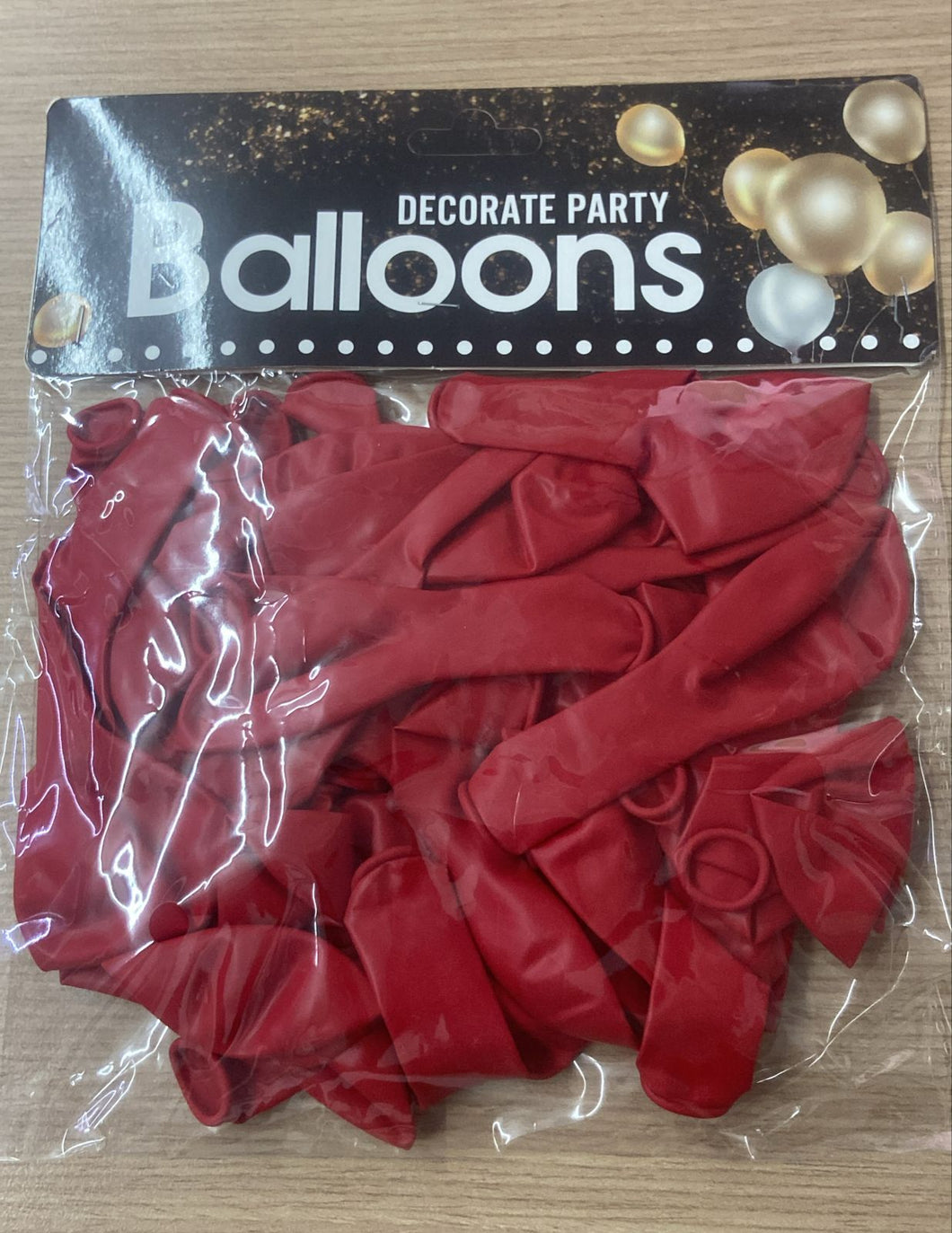 C3 BOLSA DE GLOBO ROJO FUERTE A18 12PZ