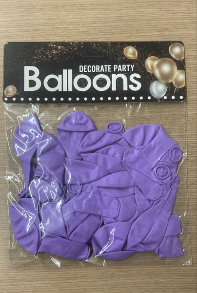 K1 BOLSA GLOBOS LILA A06 12PZ