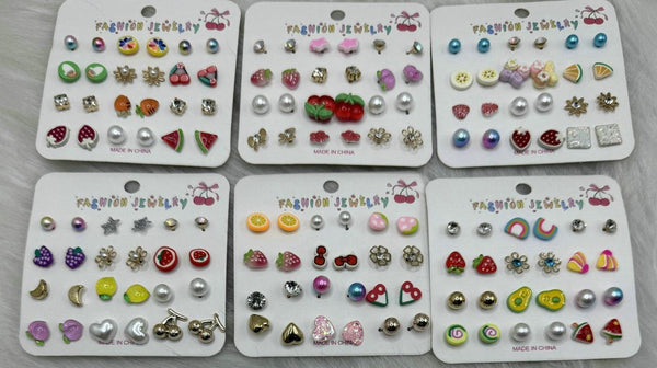 L2 SET DE 12 PARES DE ARETES 12PZ
