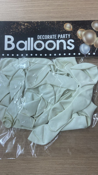 J3 BOLSA DE GLOBOS COLORES BLANCO A11 12PZ