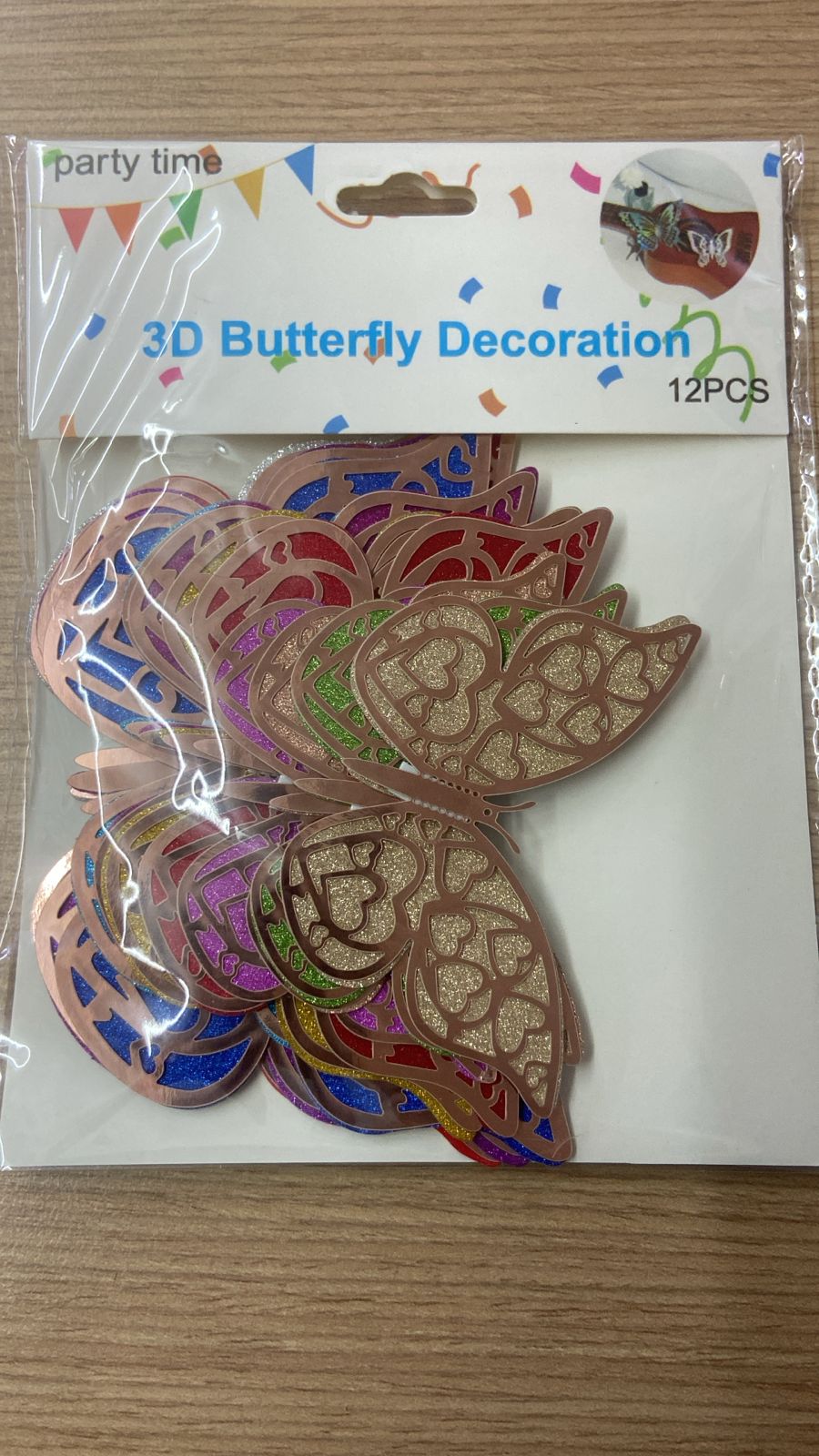 C3 BOLSA DE ADORNOS DE MARIPOSA 245 12PZ