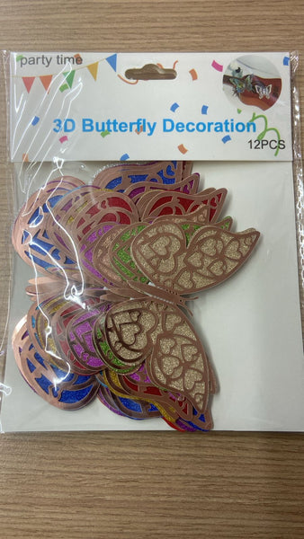 C3 BOLSA DE ADORNOS DE MARIPOSA 245 12PZ