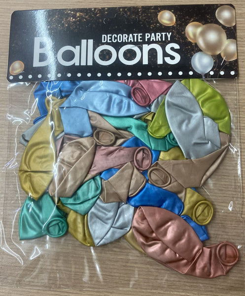 L3-L4 BOLSA DE GLOBOS COLORES 243 12PZ