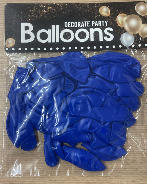 J2 BOLSA DE GLOBO AZUL FUERTE A13 12PZ