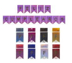 F3 LETRERO FELIZ CUMPLEAÑOS 12PZ