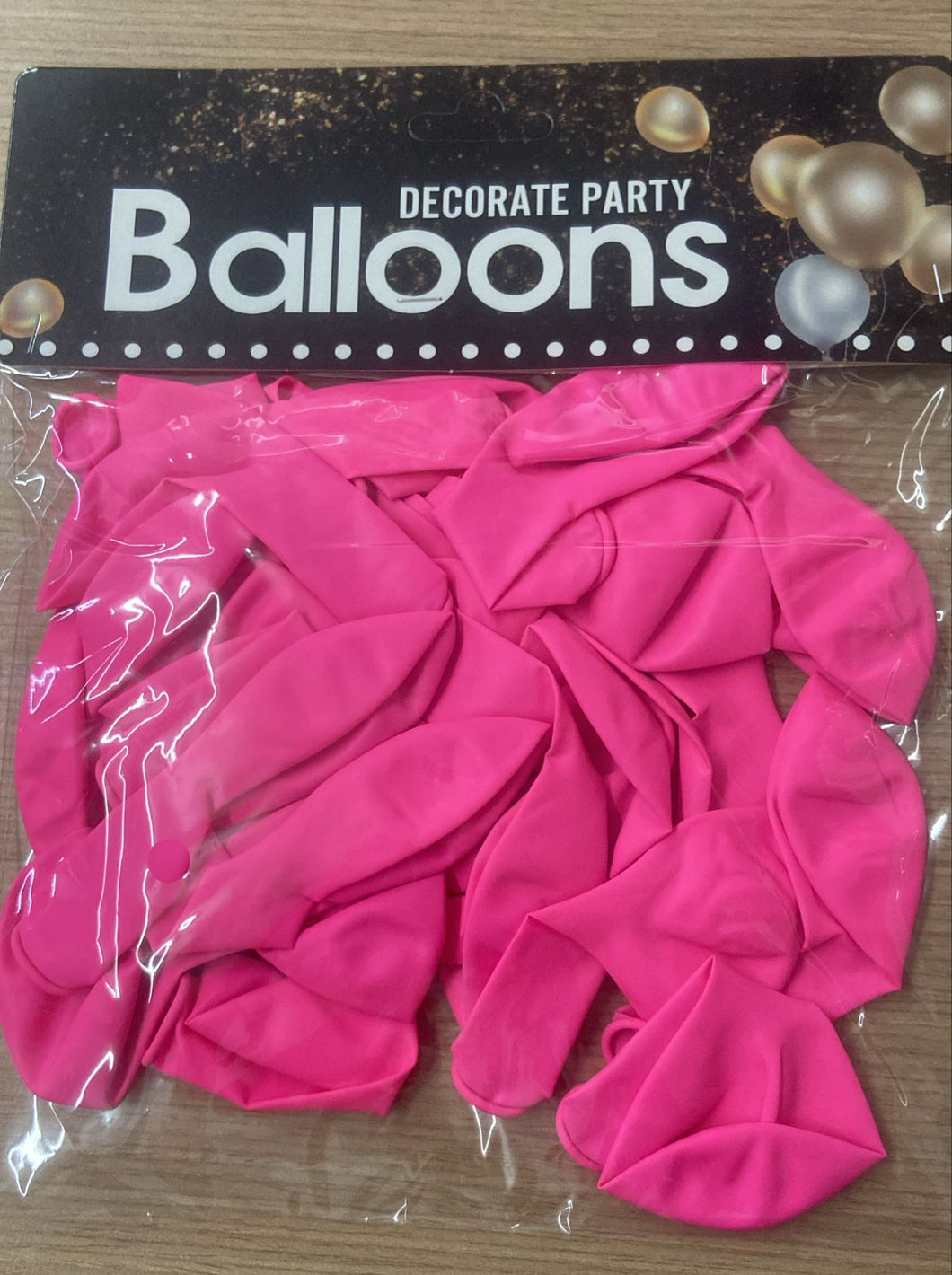 C3 BOLSA DE GLOBO ROSA NEON A17 12PZ